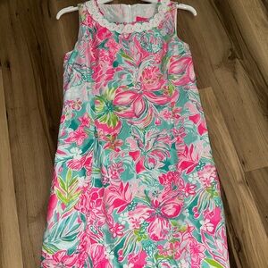 Floral Kids Dress - Pink and Green